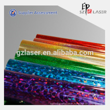 Popular holographic wrapping film for food packaging in roll